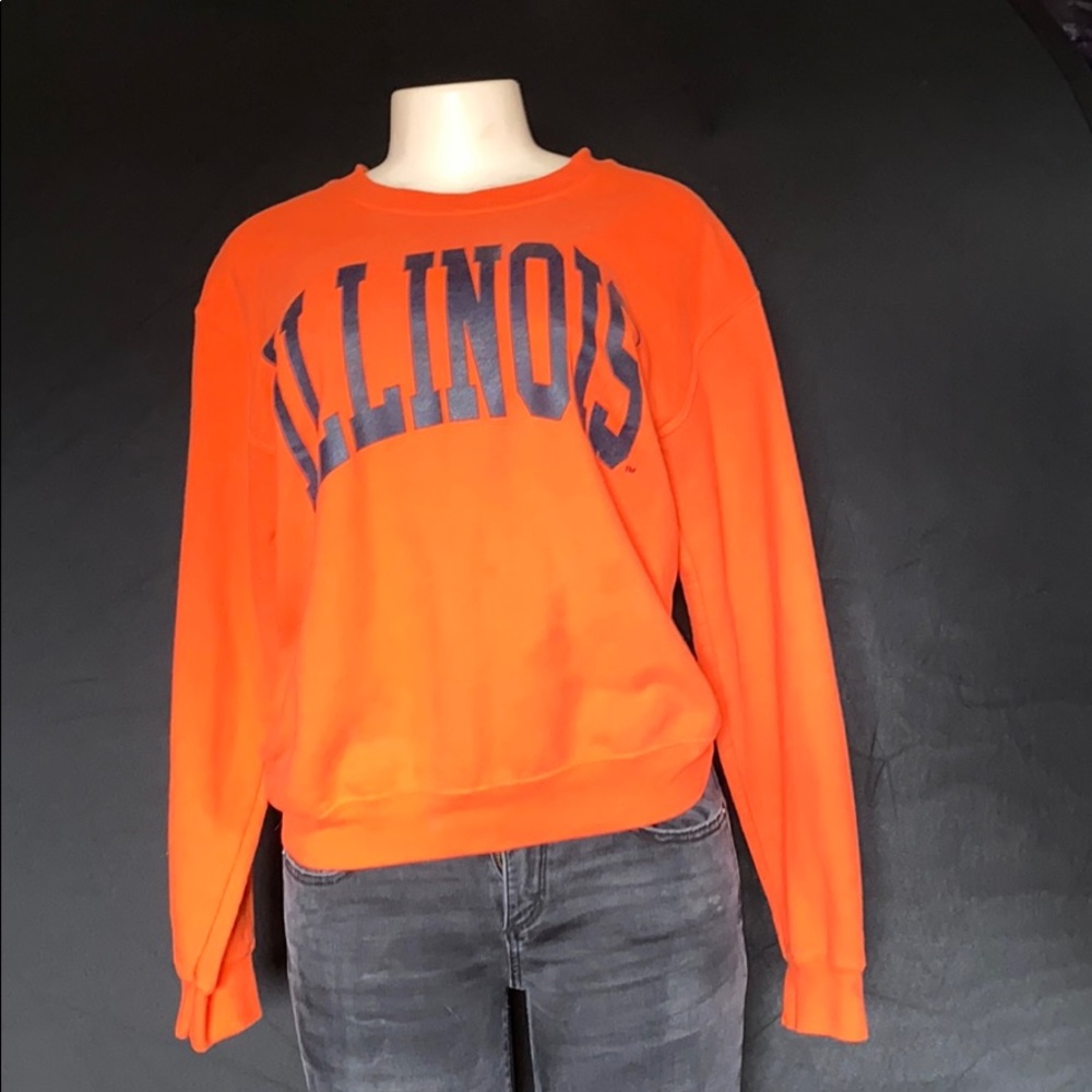 orange illinois sweater
